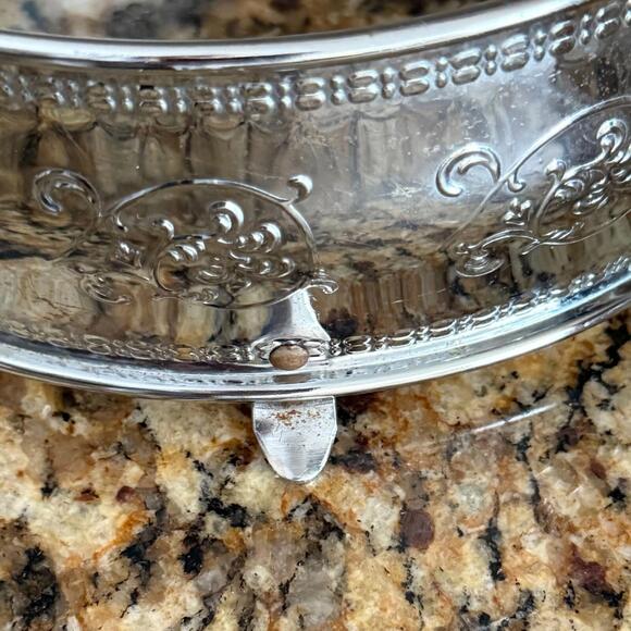 Red Round Ceramic Casserole Baking Dish w/Lid In Stainless Steel w/Handles USA - Picture 12 of 16